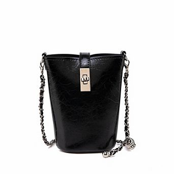 MKF Collection Evelina Chain Strap Mini Bucket Shoulder Bag by Mia K