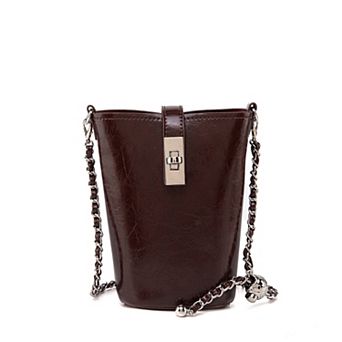 MKF Collection Evelina Chain Strap Mini Bucket Shoulder Bag by Mia K