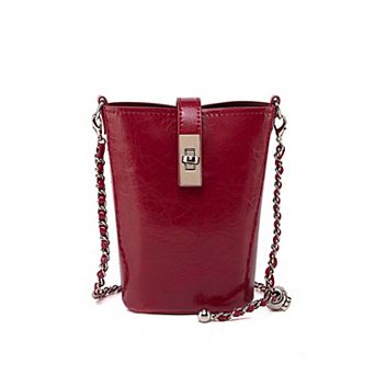 MKF Collection Evelina Chain Strap Mini Bucket Shoulder Bag by Mia K