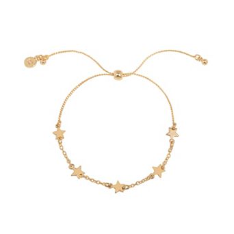 LC Lauren Conrad Gold Tone Star Pull-Tie Bracelet