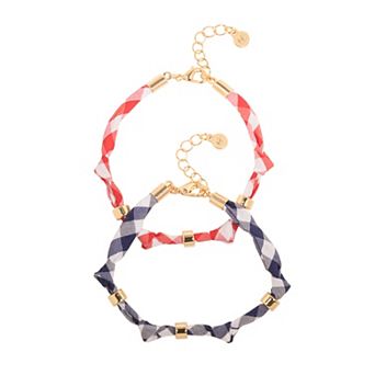 LC Lauren Conrad Bandana Bracelet Set of 2
