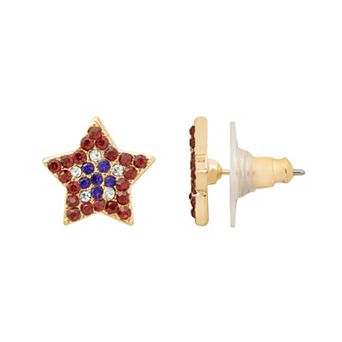 LC Lauren Conrad Americana Star Stud Earrings