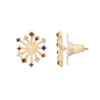 LC Lauren Conrad Gold-Tone Firework Stud Earrings