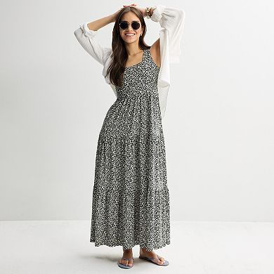 Juniors' SO® Maxi Tiered Knit Dress