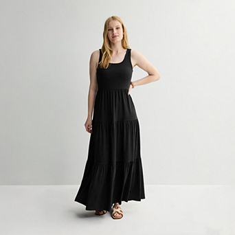 Juniors' SO® Maxi Tiered Knit Dress