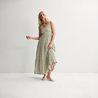 Juniors' SO® Maxi Tiered Knit Dress