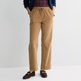 Women's Croft & Barrow® Tie Waist Corduroy Pants