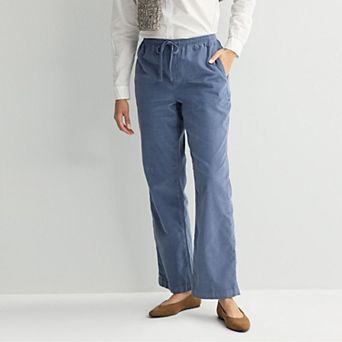 Women's Croft & Barrow® Tie Waist Corduroy Pants