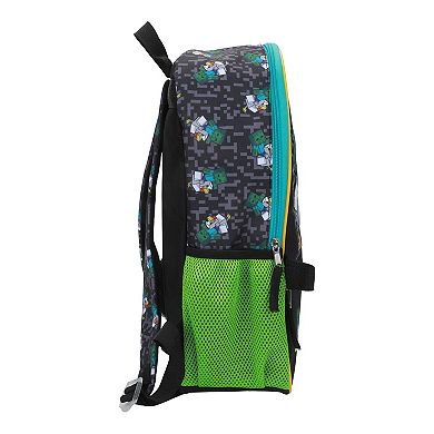 Minecraft 5-Piece Backpack Set with Multiple Compartments