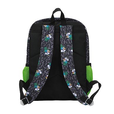 Minecraft 5-Piece Backpack Set with Multiple Compartments