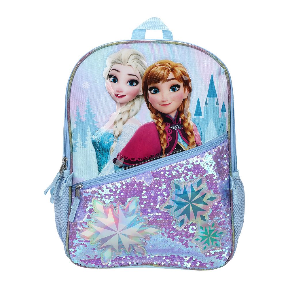 disney frozen 2 mini backpack Anna and Elsa Sided including a matching accessory pouch that makes for the perfect bag charm and a printed matching lunch box showcasing beloved characters in a soft Wondapop - Frozen - Elsa