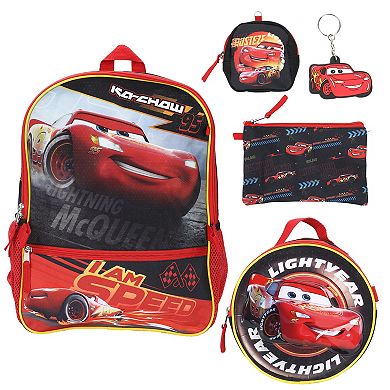 Cars 5 Lightning McQueen Backpack With Adjustable Straps