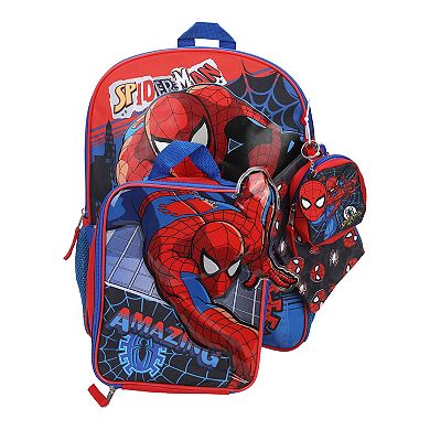 Spiderman 5-Piece Backpack Set