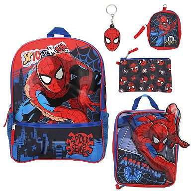 Spiderman 5-Piece Backpack Set