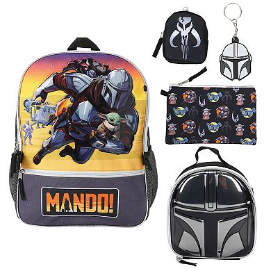 Star Wars Mando! 5-Piece Backpack Set