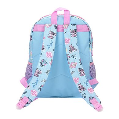 Stitch 5-Piece Backpack Set with Padded Straps & Multiple Compartments