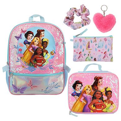 Disney Princess 5-Piece Backpack Set