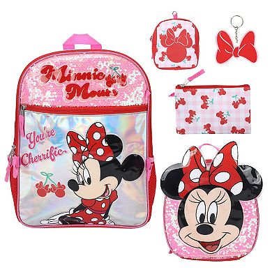 Disney's Minnie Mouse 5-Piece Backpack Set