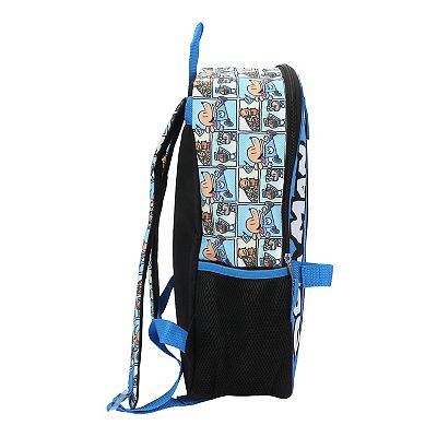 Dog Man 5-Piece Backpack Set with Adjustable Straps & Multiple