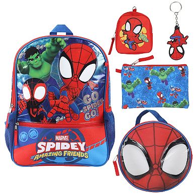 Marvel Spidey and Friends 5-Piece Backpack Set