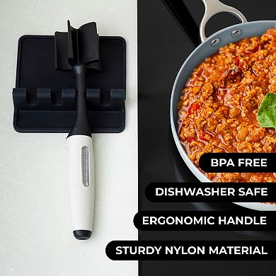 Zulay Kitchen 5-Blade Meat Chopper, Pinwheel Design Ground Meat Masher with Comfortable Grip