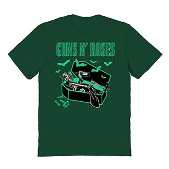 Men's Guns N' Roses Halloween Vampire Coffin Graphic Tee