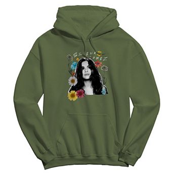 Juniors' Selena Gomez Floral Collage Graphic Hoodie