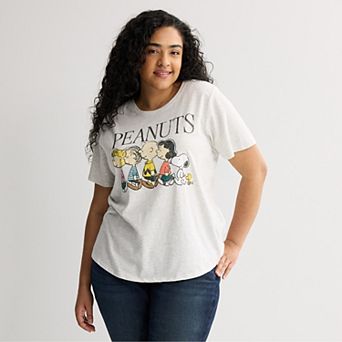 Women’s Plus Peanuts Graphic Short Sleeve Tee