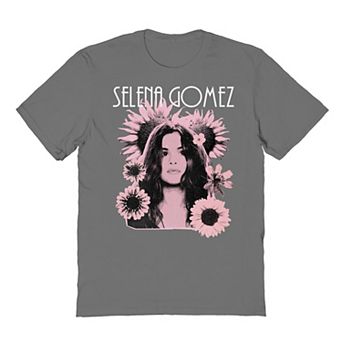 Juniors' Selena Gomez Flower Poster Graphic Tee