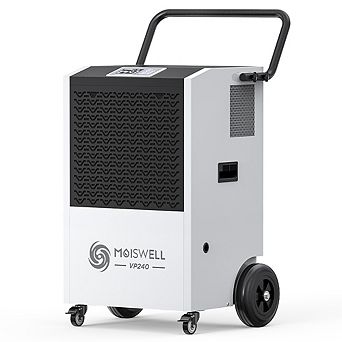 Moiswell 240-Pint Commercial Dehumidifier with Pump - Covers Large Spaces up to 8,000 Sq Ft