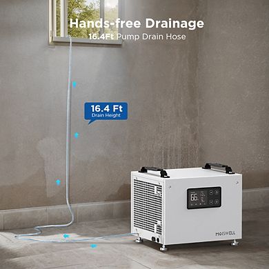 70 Pints Energy Star Commercial Dehumidifier with Pump for Crawlspace Basement