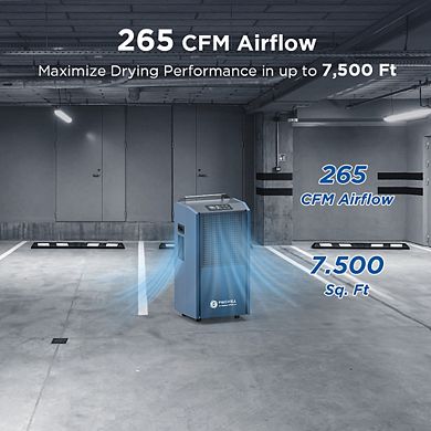 190 Pints Portable Commercial Dehumidifier with Pump Heavy Duty Moisture Removal for Basements