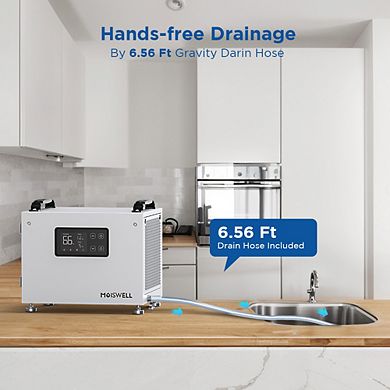 70 Pints Energy Star Commercial Dehumidifier for Crawlspace Basement with Drain Hose