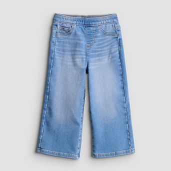 Baby & Toddler Girl Jumping Beans® Core High Rise Pull On Wide Leg Jeans