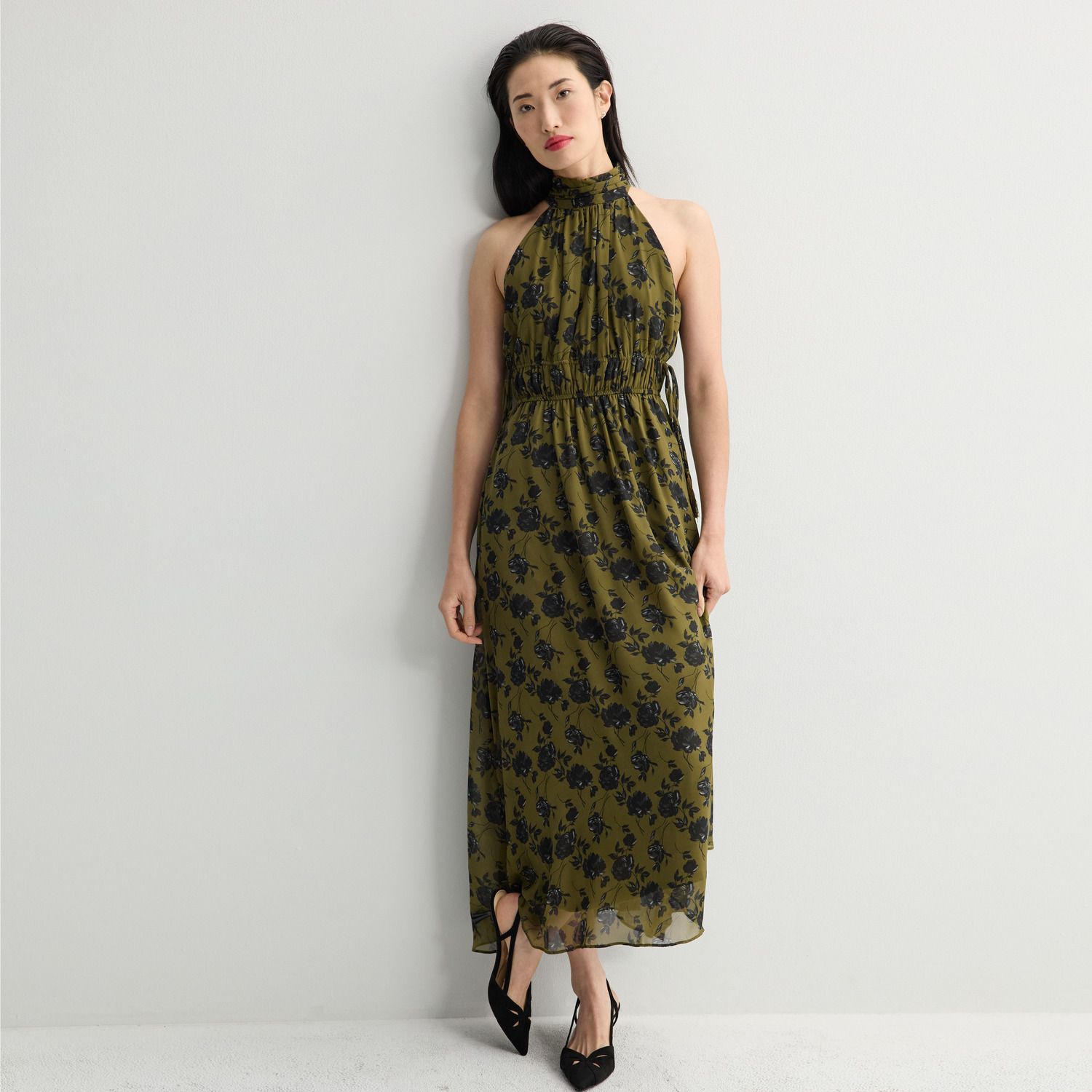 Женское платье Taylor Floral Halter Maxi
