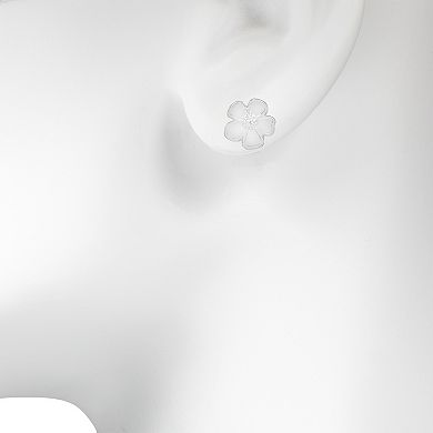 LC Lauren Conrad Silver Tone Flower & Snail 5-Pair Stud Earring Set