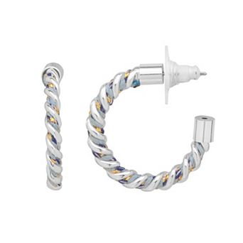 LC Lauren Conrad Corded Hoop Earrings