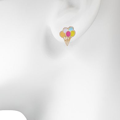 LC Lauren Conrad Gold-Tone Balloon Stud Earrings