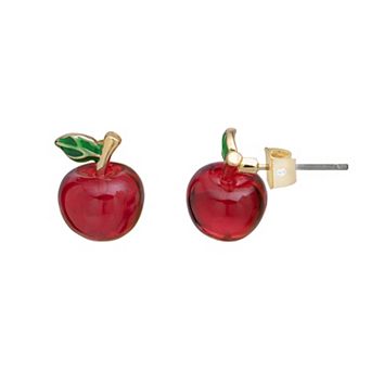 LC Lauren Conrad Gold-Tone Apple Stud Earrings