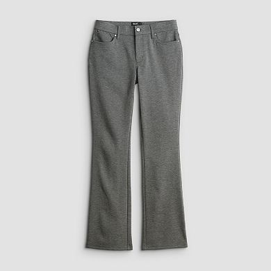 Women's Simply Vera Vera Wang Mid Rise 5-Pocket Ponte Bootcut Pants