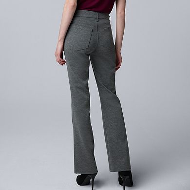 Women's Simply Vera Vera Wang Mid Rise 5-Pocket Ponte Bootcut Pants