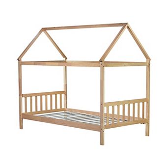 Whisen Twin House Bed with Headboard and Footboard