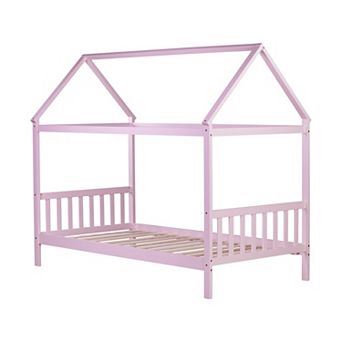 Whisen Twin House Bed with Headboard and Footboard