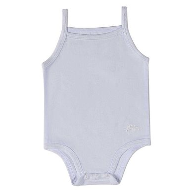 3 Pack Unisex Baby Cotton / Modal Tag-Free Solid White Bodysuits