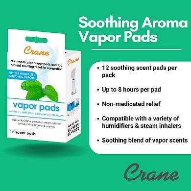 Crane Universal Vapor Pads Menthol Eucalyptus