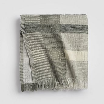 Zen Garden Plaid Throw
