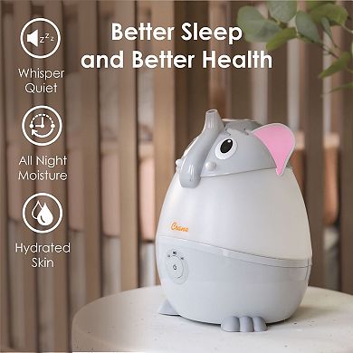 Adorable Humidifier, Mini Elephant, Cool Mist Humidifier with Vapor Tray, 0.5 Gal.