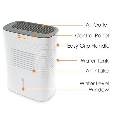 4 Pint Compact Dehumidifier for Small to Medium Rooms