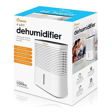 4 Pint Compact Dehumidifier for Small to Medium Rooms