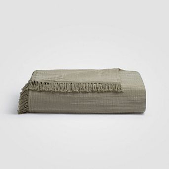 Sage Fringe Bedspread